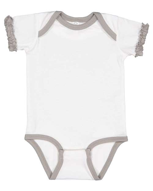 Rabbit Skins - Infant Ruffle Fine Jersey Bodysuit - 4429