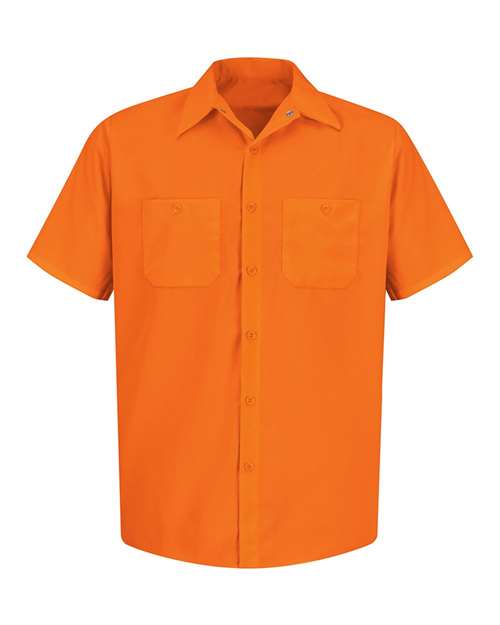 Red Kap - Enhanced Visibility Short Sleeve Work Shirt Tall Sizes - SS24L