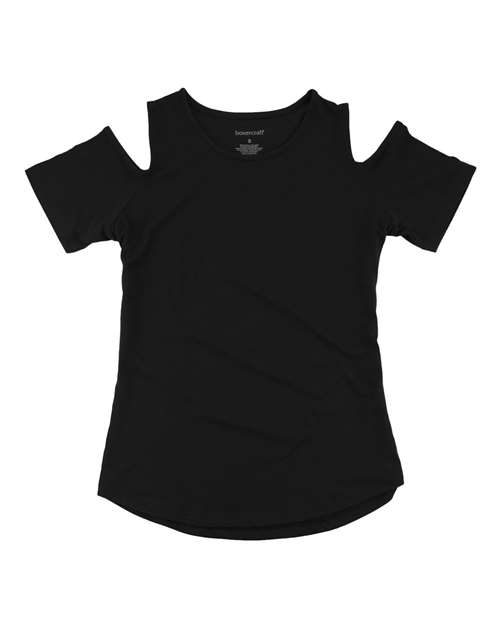 Boxercraft - Girls Cold Shoulder T-Shirt - YT32