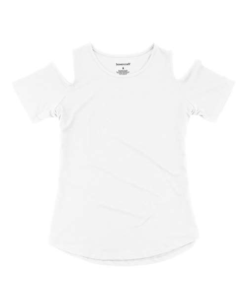 Boxercraft - Girls Cold Shoulder T-Shirt - YT32