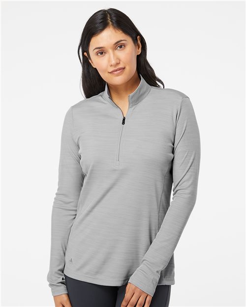 Adidas - Women's Lightweight Mélange Quarter-Zip Pullover - A476