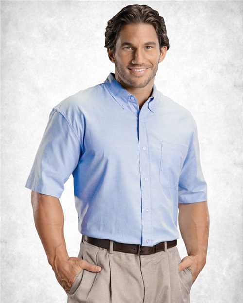 FeatherLite - Short Sleeve Oxford Shirt Tall Sizes - 6231