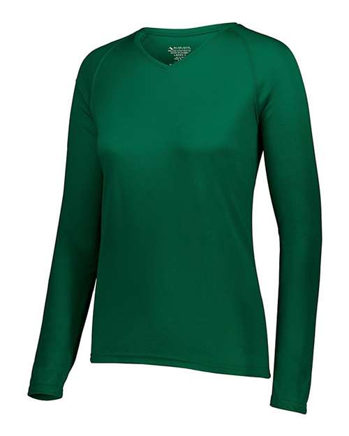 Augusta Sportswear - Women's Attain Wicking Long Sleeve V-Neck T-Shirt - 2797