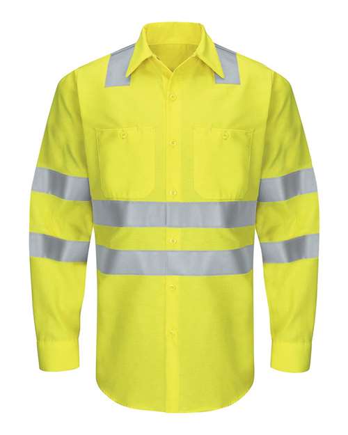 Red Kap - Enhanced & Hi-Visibility Long Sleeve Work Shirt - SY14