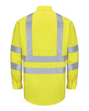 Red Kap - Enhanced & Hi-Visibility Long Sleeve Work Shirt - Long Sizes - SY14L