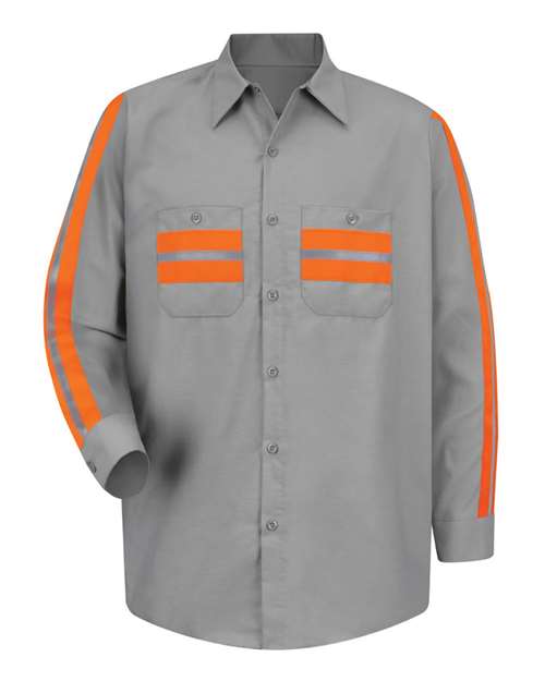 Red Kap - Industrial Enhanced-Visibility Long Sleeve Work Shirt - SP14E