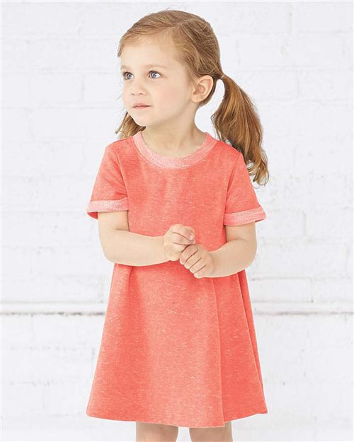 Rabbit Skins - Toddler Harborside Mélange French Terry Twirl Dress - 5379