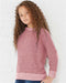 Rabbit Skins - Youth Harborside Mélange French Terry Long Sleeve with Elbow Patches - 2279