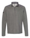 Adidas - Heathered Quarter Zip Pullover with Colorblocked Shoulders - A463