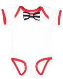 Rabbit Skins - Baby Rib Infant Bow Tie Bodysuit - 4407