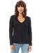 Alternative - Women's Long Sleeve Slinky Jersey V-Neck Tee - 3894