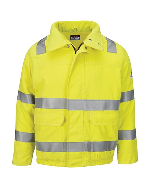 Bulwark - Hi-Visibility Lined Bomber Jacket with Reflective Trim - CoolTouch®2 - JMJ4