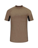 Bulwark - Short Sleeve FR Two-Tone Base Layer with Concealed Chest Pocket- EXCEL FR - MPS4