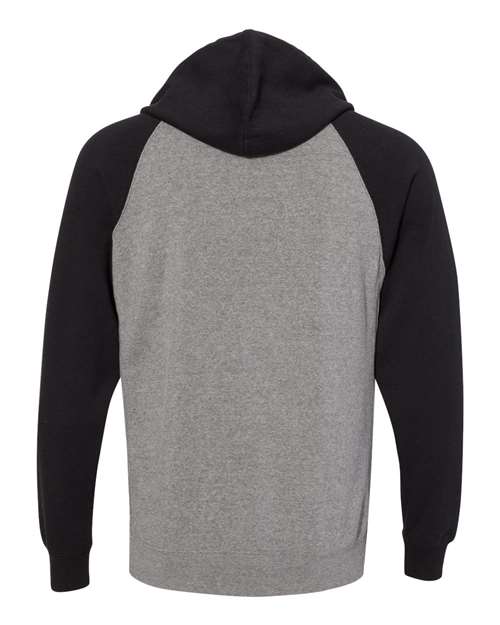 Independent Trading Co. - Unisex Special Blend Raglan Full-Zip Hooded Sweatshirt - PRM33SBZ