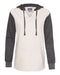 MV Sport - Women’s French Terry Hooded Pullover with Colorblocked Sleeves - W20145