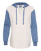 MV Sport - Women’s French Terry Hooded Pullover with Colorblocked Sleeves - W20145