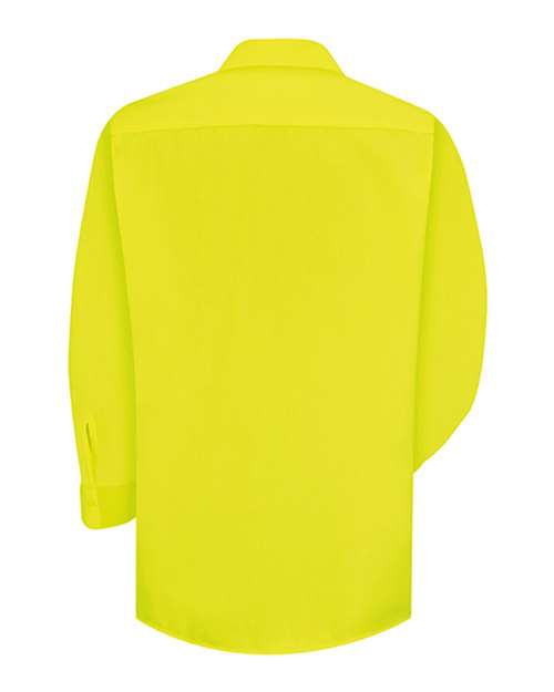 Red Kap - Enhanced Visibility Long Sleeve Work Shirt Long Sizes - SS14L