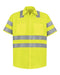 Red Kap - High Visibility Safety Short Sleeve Work Shirt Tall Sizes - SS24HVT