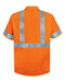 Red Kap - High Visibility Safety Short Sleeve Work Shirt Tall Sizes - SS24HVT