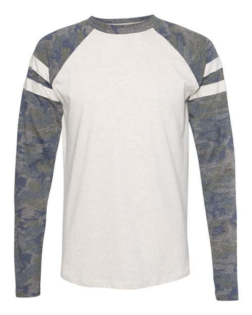 LAT - Fine Jersey Mash Up Long Sleeve Tee - 6934