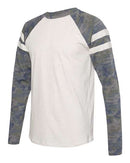 LAT - Fine Jersey Mash Up Long Sleeve Tee - 6934