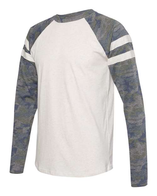 LAT - Fine Jersey Mash Up Long Sleeve Tee - 6934