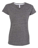 LAT - Women's Harborside Mélange V-Neck T-Shirt - 3591