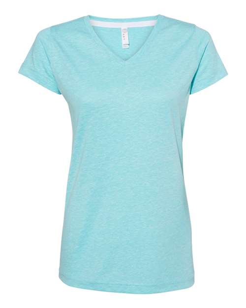 LAT - Women's Harborside Mélange V-Neck T-Shirt - 3591