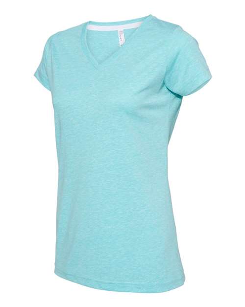 LAT - Women's Harborside Mélange V-Neck T-Shirt - 3591