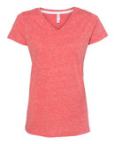 LAT - Women's Harborside Mélange V-Neck T-Shirt - 3591