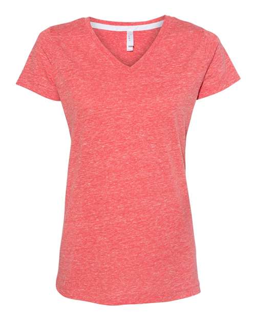 LAT - Women's Harborside Mélange V-Neck T-Shirt - 3591