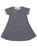 Rabbit Skins - Harborside Mélange French Terry Girls' Twirl Dress - 2679