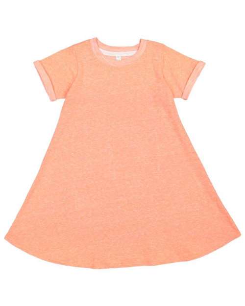 Rabbit Skins - Harborside Mélange French Terry Girls' Twirl Dress - 2679