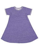 Rabbit Skins - Harborside Mélange French Terry Girls' Twirl Dress - 2679