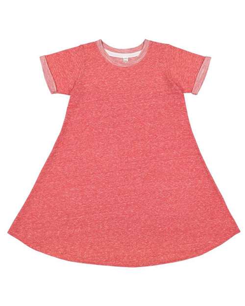 Rabbit Skins - Harborside Mélange French Terry Girls' Twirl Dress - 2679