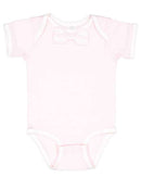 Rabbit Skins - Baby Rib Infant Bow Tie Bodysuit - 4407