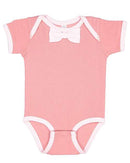 Rabbit Skins - Baby Rib Infant Bow Tie Bodysuit - 4407