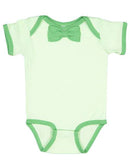 Rabbit Skins - Baby Rib Infant Bow Tie Bodysuit - 4407