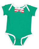 Rabbit Skins - Baby Rib Infant Bow Tie Bodysuit - 4407