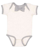 Rabbit Skins - Baby Rib Infant Bow Tie Bodysuit - 4407