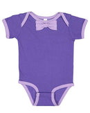 Rabbit Skins - Baby Rib Infant Bow Tie Bodysuit - 4407