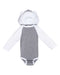 Rabbit Skins - Fine Jersey Infant Character Hooded Long Sleeve Bodysuit with Ears - 4418