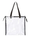 OAD - OAD Clear Zippered Tote with Full Gusset - OAD5006