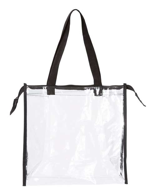 OAD - OAD Clear Zippered Tote with Full Gusset - OAD5006