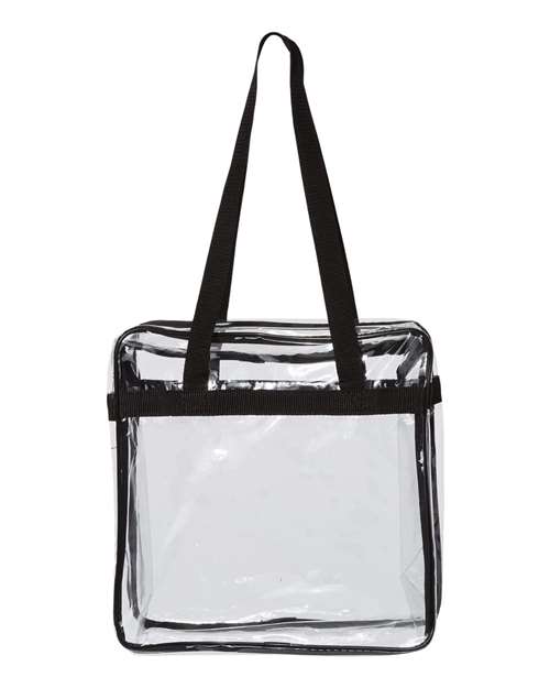 OAD - OAD Clear Tote with Zippered Top - OAD5005