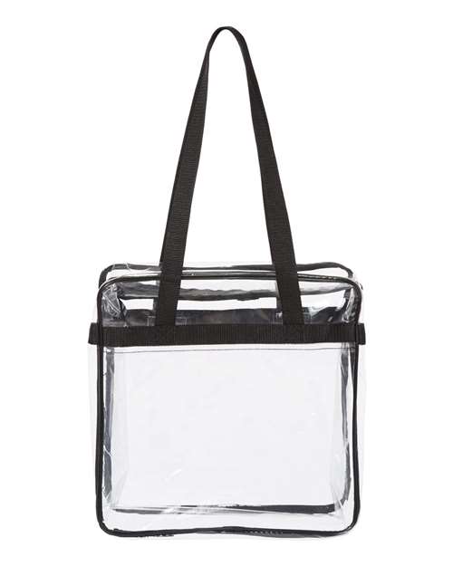 OAD - OAD Clear Tote with Zippered Top - OAD5005