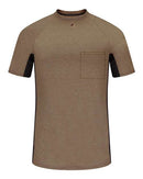 Bulwark - Short Sleeve FR Two-Tone Base Layer with Concealed Chest Pocket- EXCEL FR - MPS4