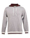 J. America - Peppered Fleece Lapover Hooded Sweatshirt - 8701