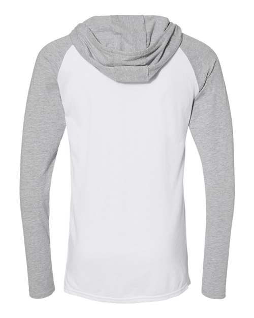 LAT - Fine Jersey Hooded Long Sleeve Raglan T-Shirt - 6917