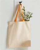 Q-Tees - Economical Tote with Contrast-Color Handles - QTB6000